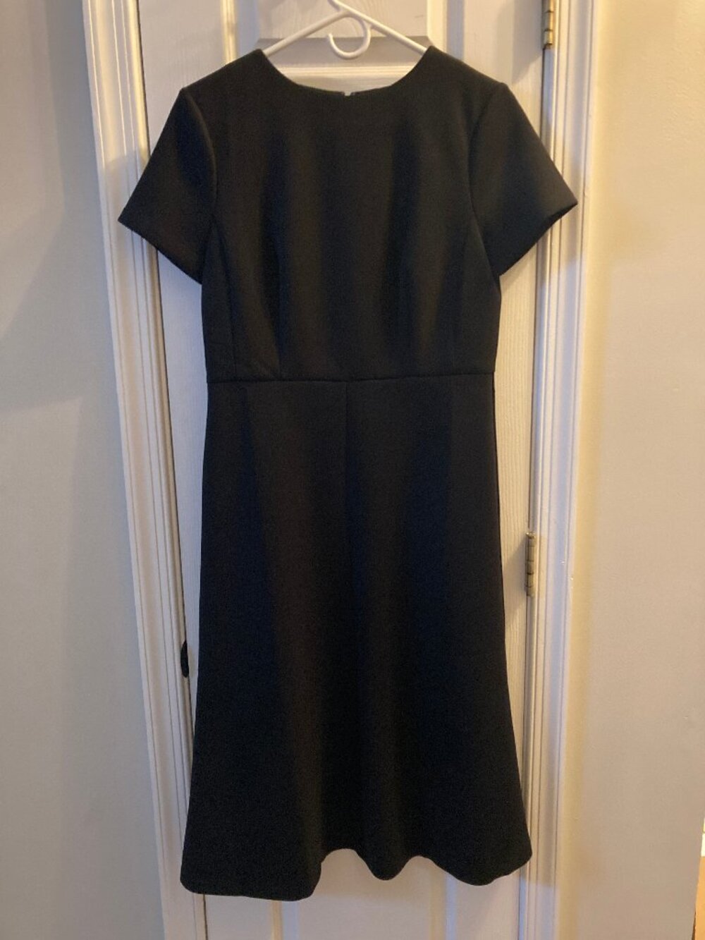 Ann Taylor The Midi Flare Dress in Double Knit (new with tag) black 6 - Picture 5 of 5